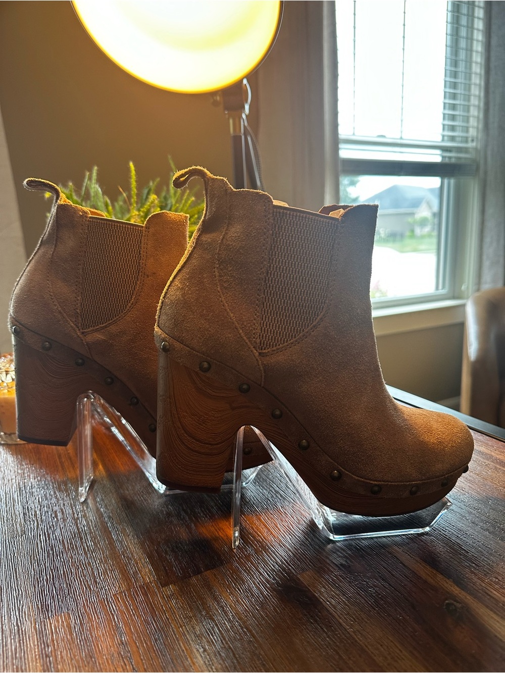 Kork Ease Women's Suede Platform Ankle Boots - Tan - Picture 5 of 6
